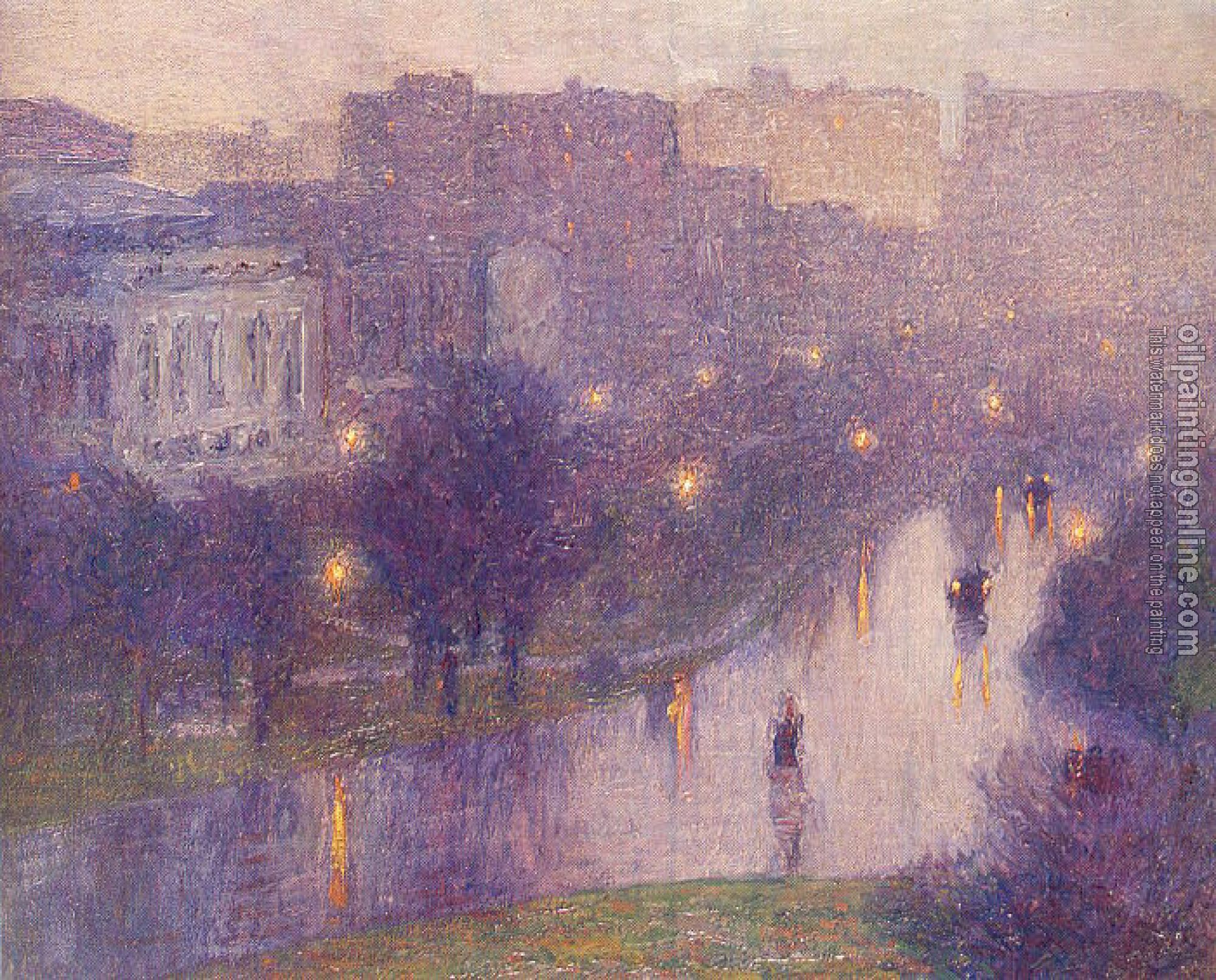 Potthast, Edward Henry - Night Scene- New York City